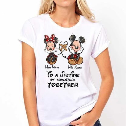To A Lifetime Of Adventure Together - Personalized Mouse T-shirt and Hoodie