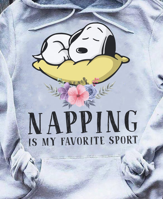 Napping T-shirt and Hoodie 0823