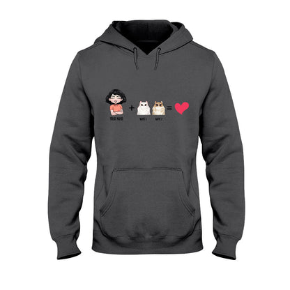 Me With The Cats - Personalized Cat T-shirt and Hoodie