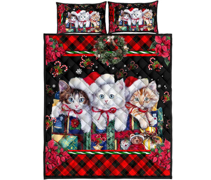 Merry Catmas Cat  Quilt Set 0622