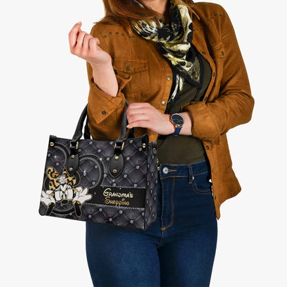 Grandma's Shopping - Personalized Leather Handbag
