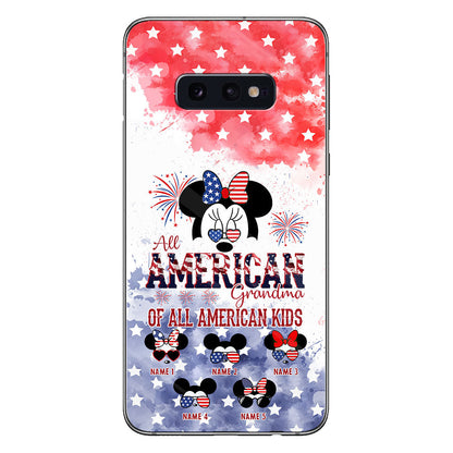 All American Grandma - Personalized Independence Day Phone Case