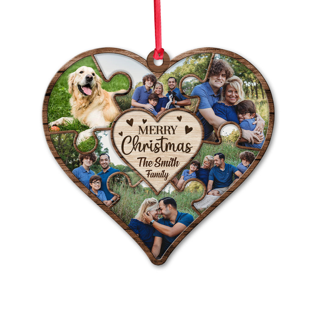 Together We Are A Family - Personalized Christmas Family Ornament (Printed On Both Sides)