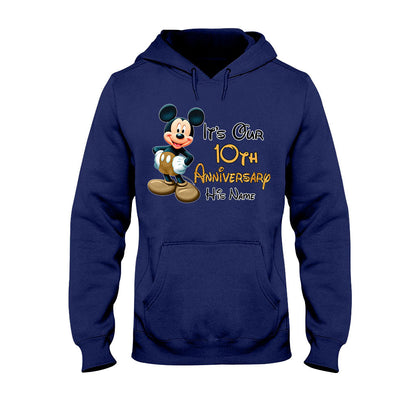 It's Our Anniversary - Personalized Mouse T-shirt and Hoodie