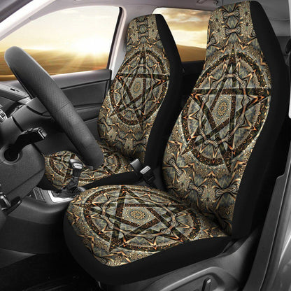 Pentacle Wicca - Witch Seat Covers 0822
