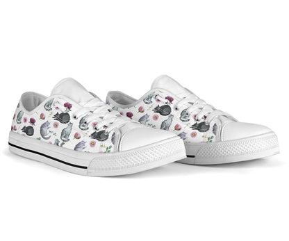 Cute Cats Floral Cat Low Top Shoes 0622