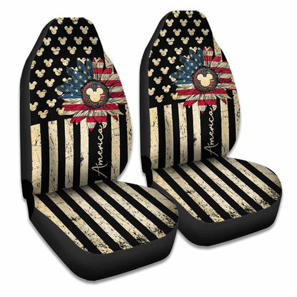 Happy The 4th Of July - Independence Day Mouse Seat Covers
