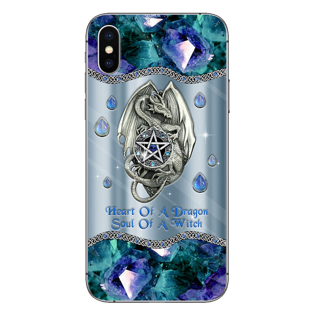 Heart Of A Dragon Soul Of A Witch 3D Pattern Print Phone Case
