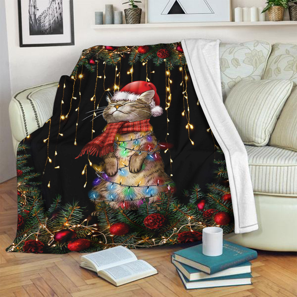 Meowy Christmas Cat Blanket 0622