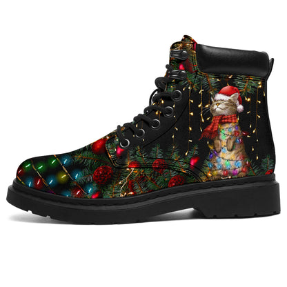 Meowy Christmas Cat All Season Boots 0622