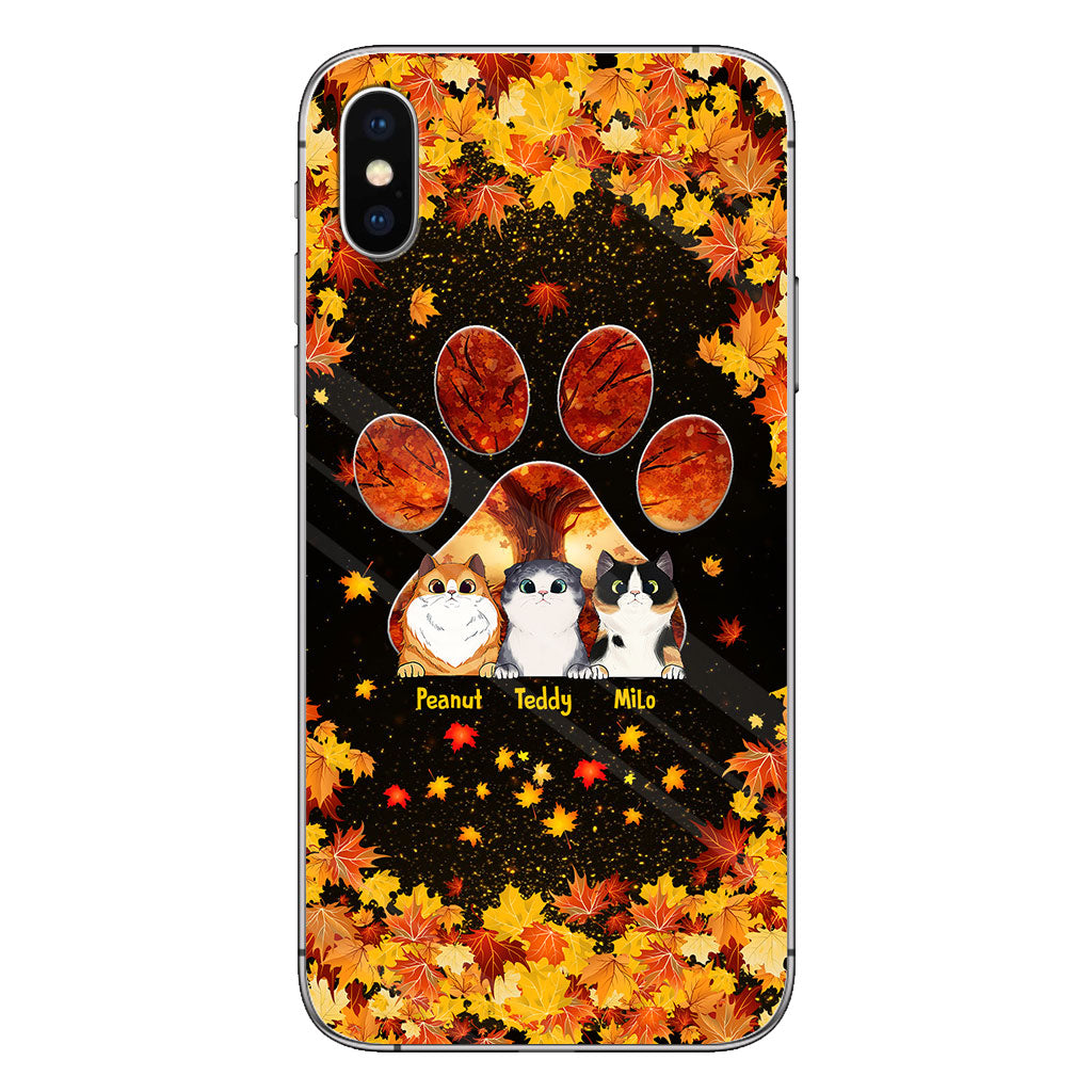 Hello Fall - Personalized Cat Phone Case
