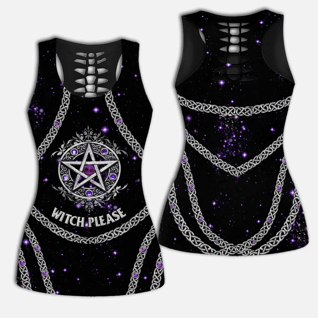 Witch Please - Hollow Tank Top and Women Shorts