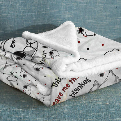 This Is My Leave Me Alone Blanket - Personalized Blanket