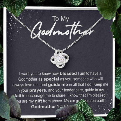 Godmother Godmother And Godaughter Fairy Godmother - Grandma Love Knot Necklace 0921