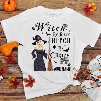 Witch By Birth - Personalized Witch T-shirt and Hoodie