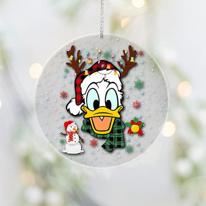 Merry Christmas - Personalized Mouse Transparent Ornament