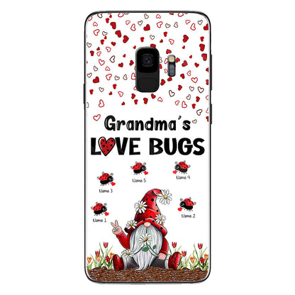Grandma's Love Bugs - Personalized Grandma Phone Case