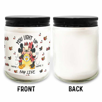 You Light Up My Light - Personalized Mouse Candle