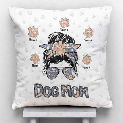 Love Being A Dog Mom - Personalized Dog Throw Pillow