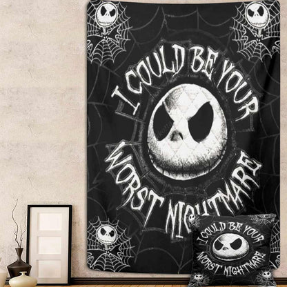 I Could Be Your Worst - Nightmare Wall Tapestry & Throw Pillow