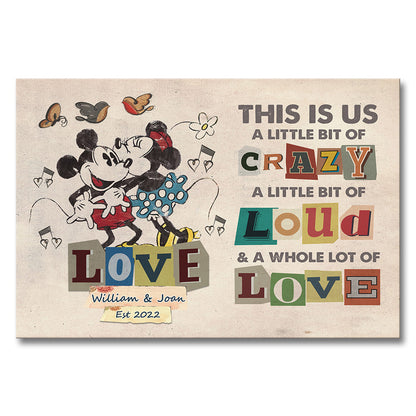 This Is Us - Personalized Couple Mouse Canvas And Poster