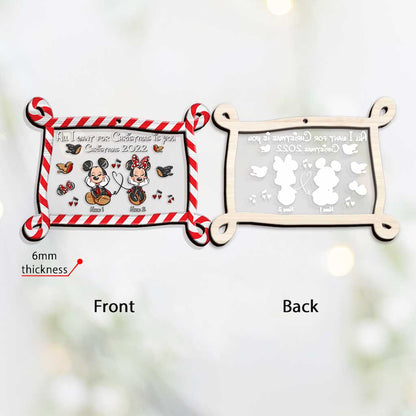 All I Want For Christmas Is You - Personalized Christmas Mouse Layers Mix Ornament