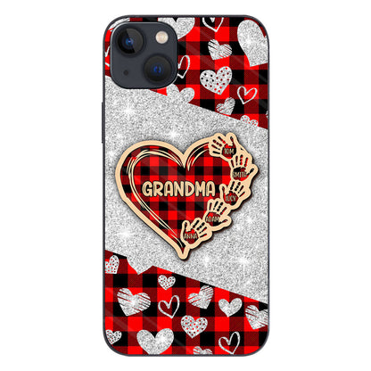Valentine Heart Grandma - Personalized Grandma Phone Case