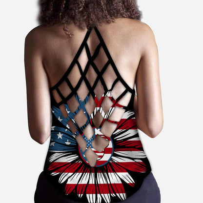 American Mouse Ears - Independence Day Cross Tank Top