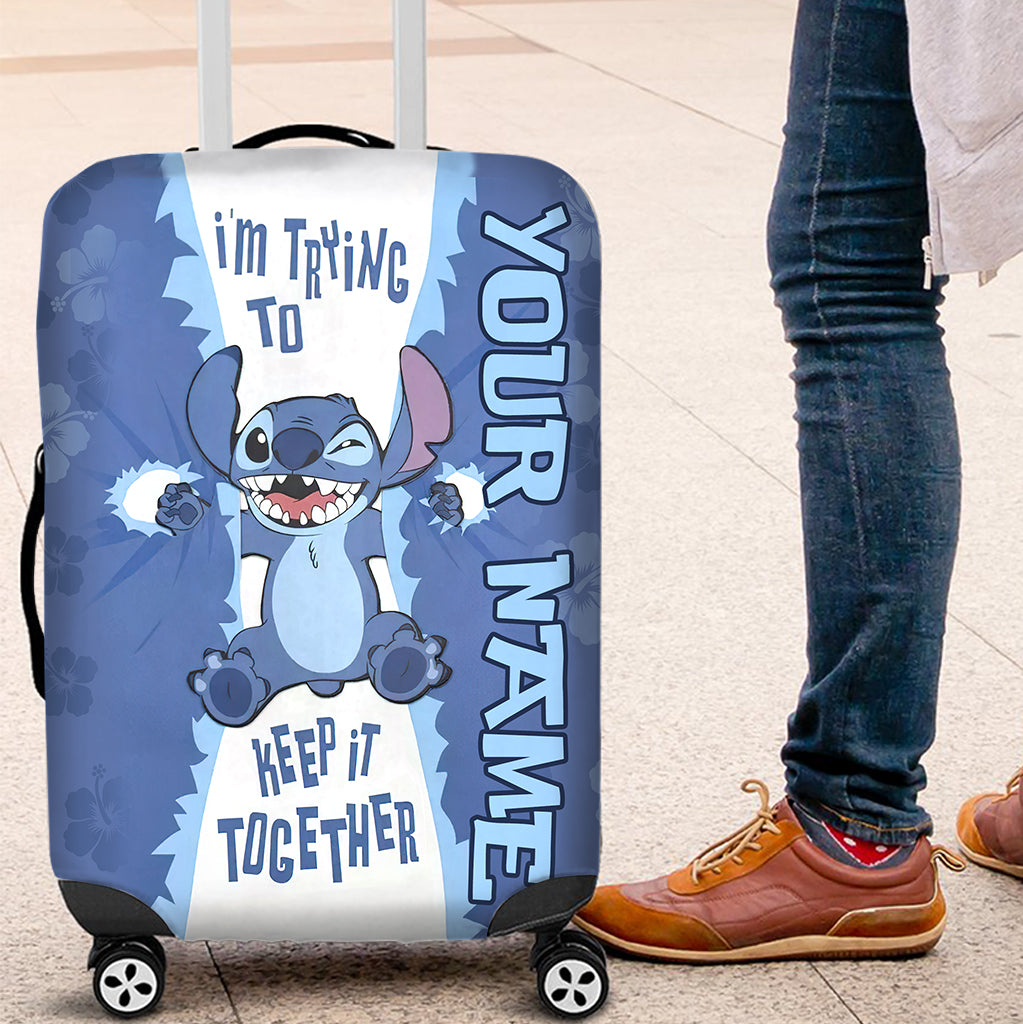 I'm Trying To Keep It - Personalized Ohana Luggage Cover