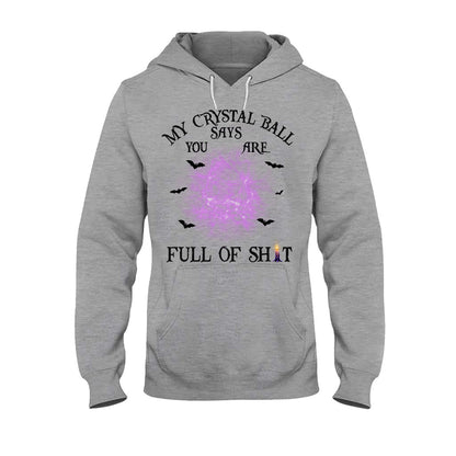 My Crystal Ball Says - Personalized Witch T-shirt and Hoodie