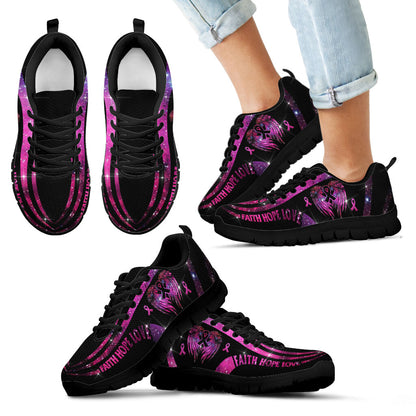 In October We Wear Pink Breast Cancer Awareness Sneakers 0622