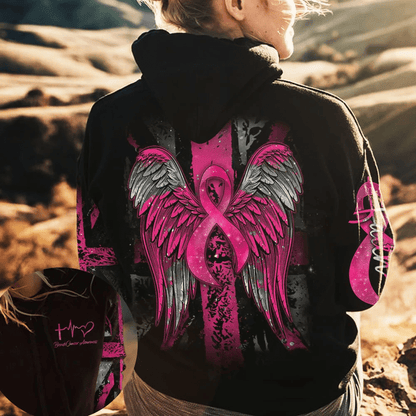 Breast Cancer Wing - Breast Cancer Awareness All Over T-shirt and Hoodie 0822