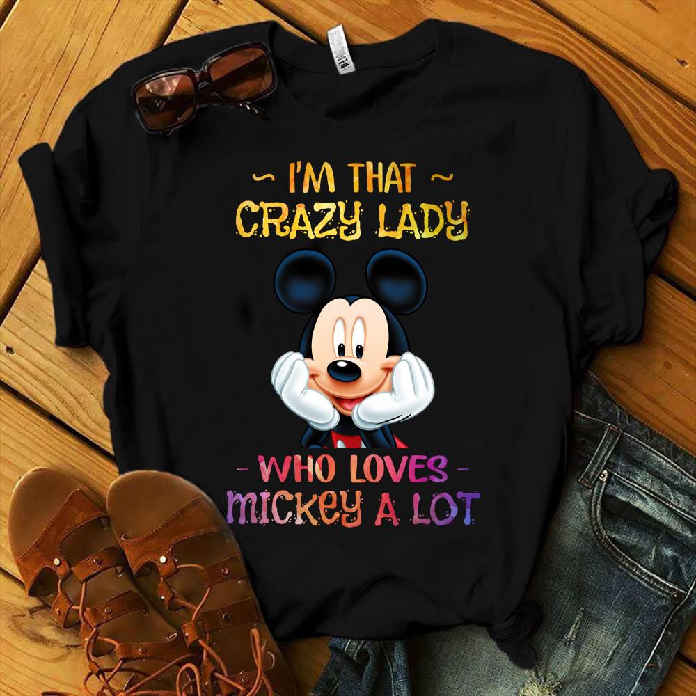I'm The Crazy Lady Mouse T-shirt and Hoodie 0823