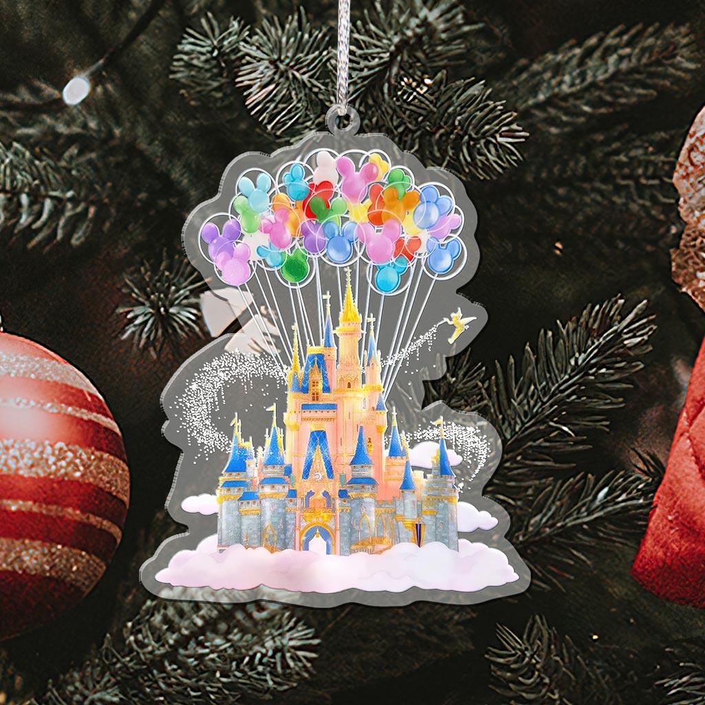 Magic Castle - Christmas Mouse Transparent Ornament