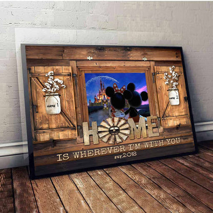 Home Is Where I'm With You - Personalized Mouse Poster
