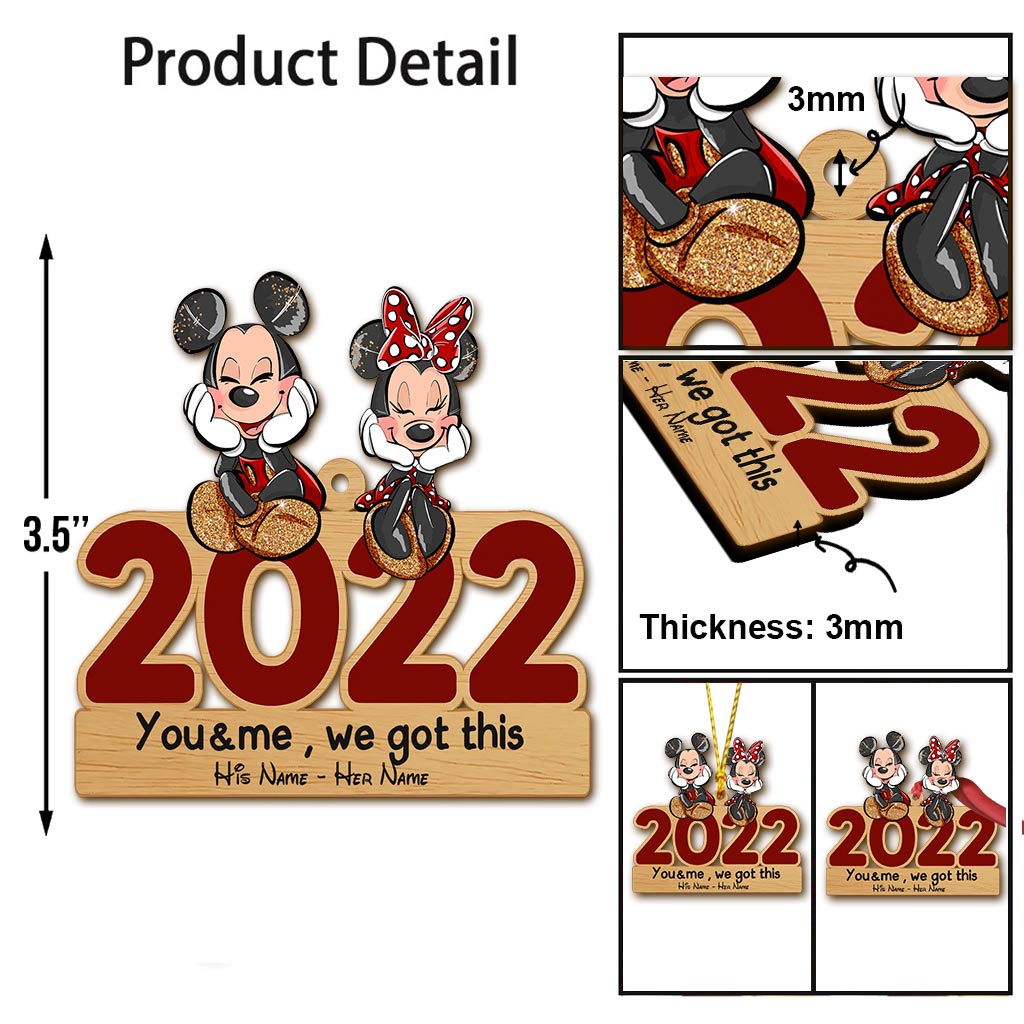 You And Me - Personalized Christmas Mouse Ornament