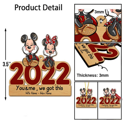 You And Me - Personalized Christmas Mouse Ornament