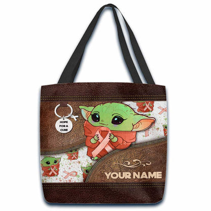 Hope For A Cure - Personalized Multiple Sclerosis Awareness Tote Bag