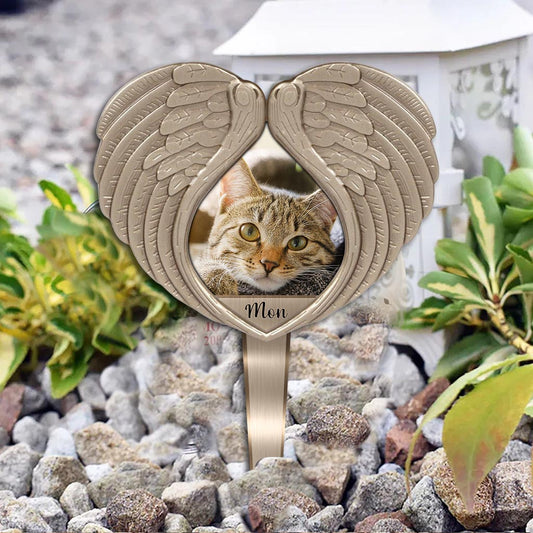 Don't Cry For Me - Personalized Christmas Cat Acrylic Plaque Stake (Printed On 1 Side)