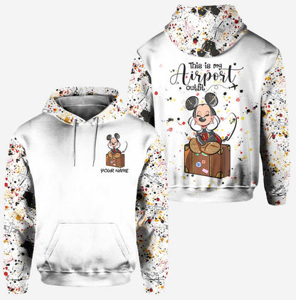 This Is My Airport Outfit - Personalized Mouse Hoodie and Leggings