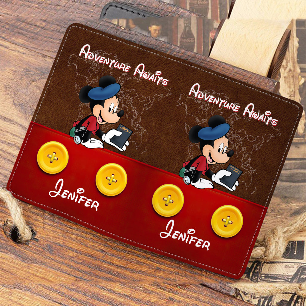 Adventure Awaits - Personalized Mouse Passport Holder