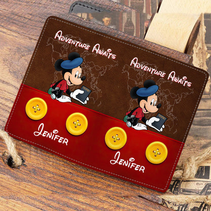 Adventure Awaits - Personalized Mouse Passport Holder