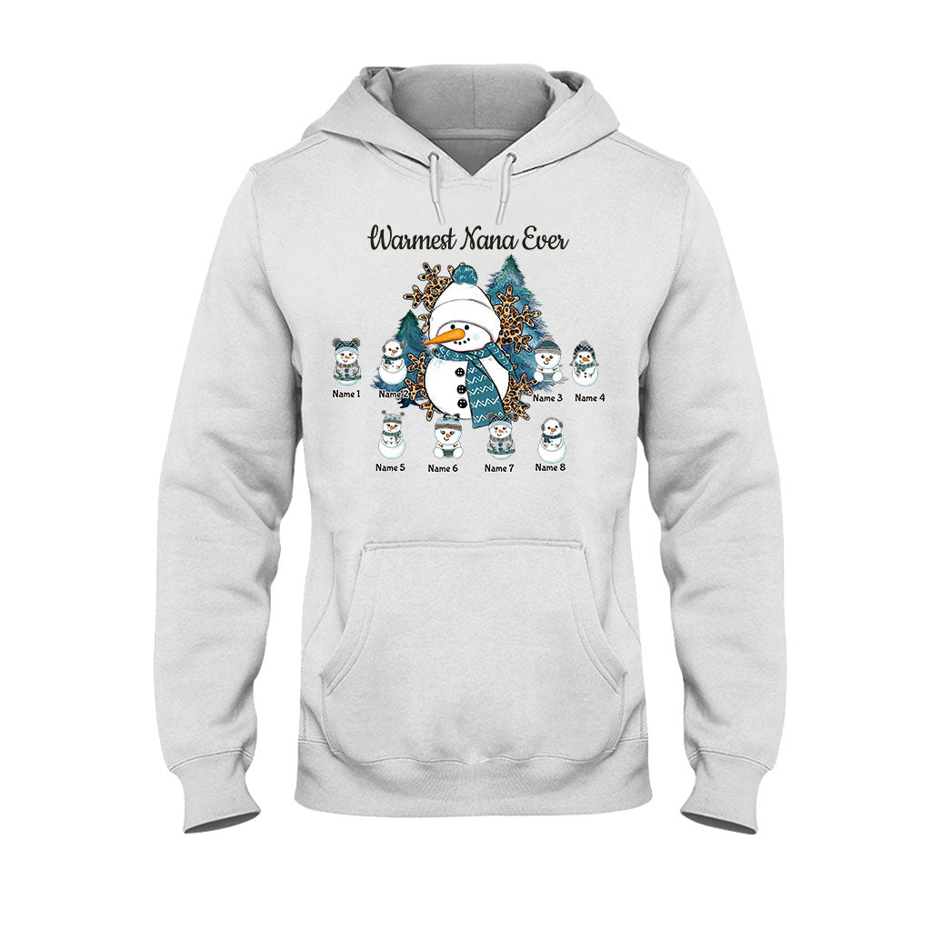 Warmest Grandma Ever - Personalized Christmas  T-shirt and Hoodie