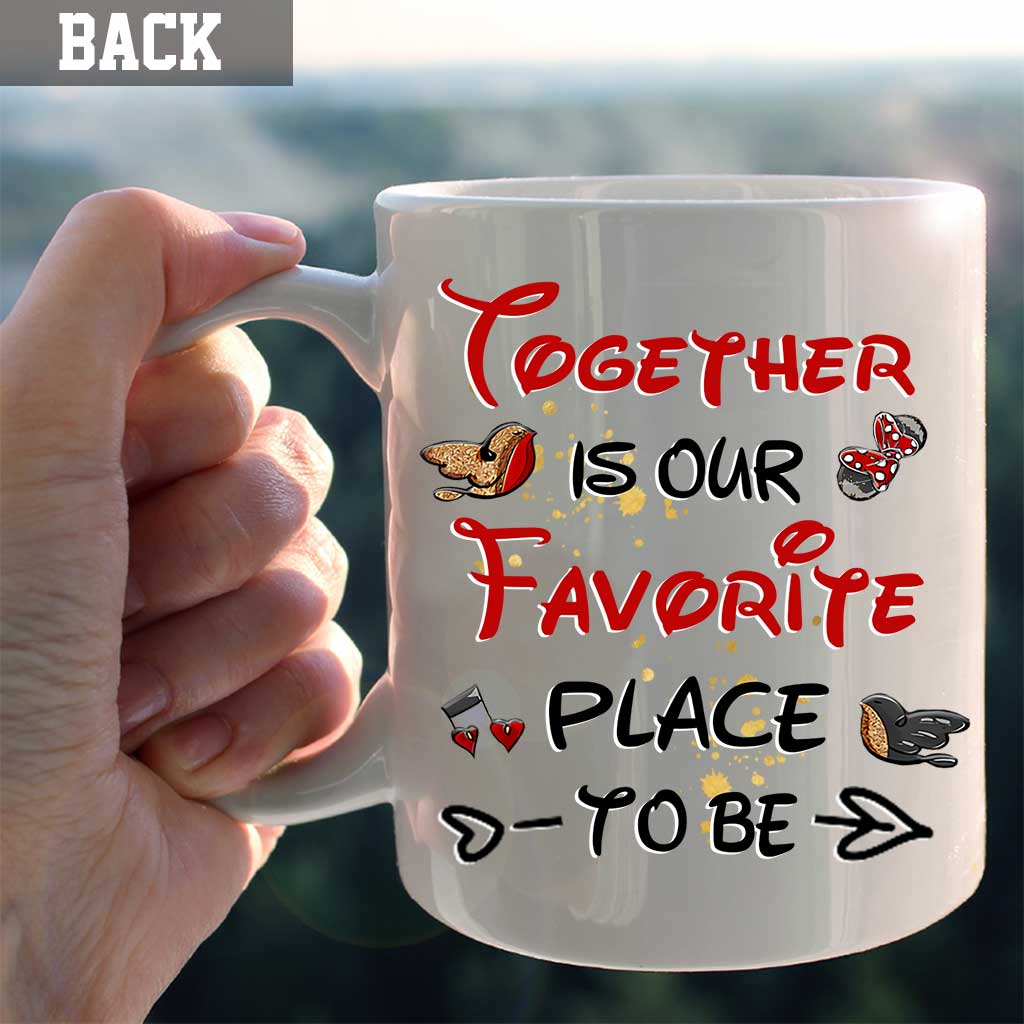 Togther Is Our Favorite Place To Be - Personalized Couple Mouse Mug