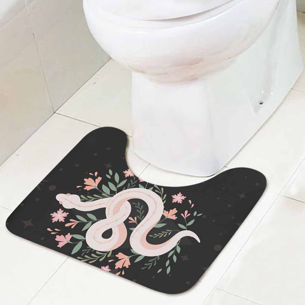 Witchy Snake - Witch Bathroom Curtain & Mats Set