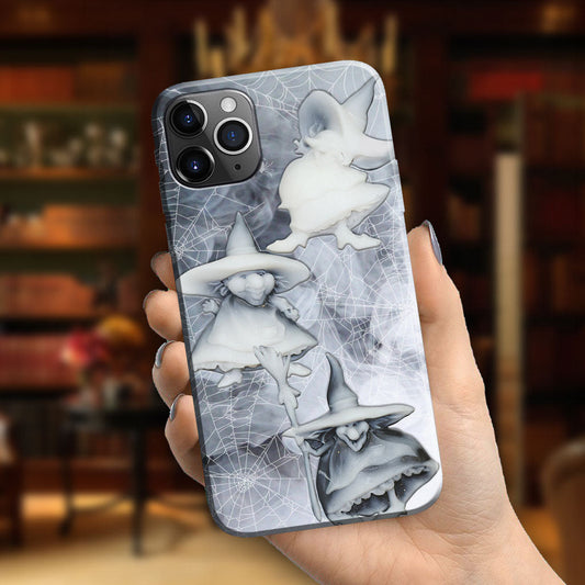 Three Little Witches - Phone Case With 3D Pattern Print