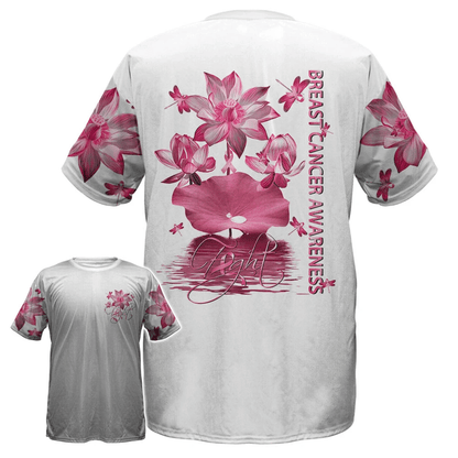 Pink Lotus Faith - Breast Cancer Awareness All Over T-shirt and Hoodie 0822