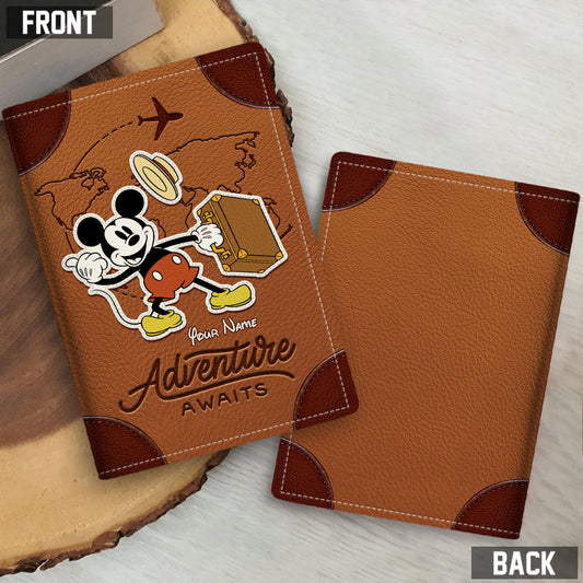 Adventure awaits - Personalized Mouse Passport Holder