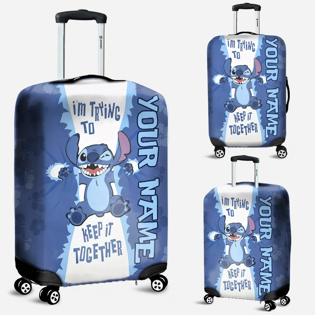 I'm Trying To Keep It - Personalized Ohana Luggage Cover