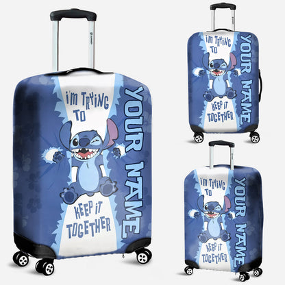 I'm Trying To Keep It - Personalized Ohana Luggage Cover